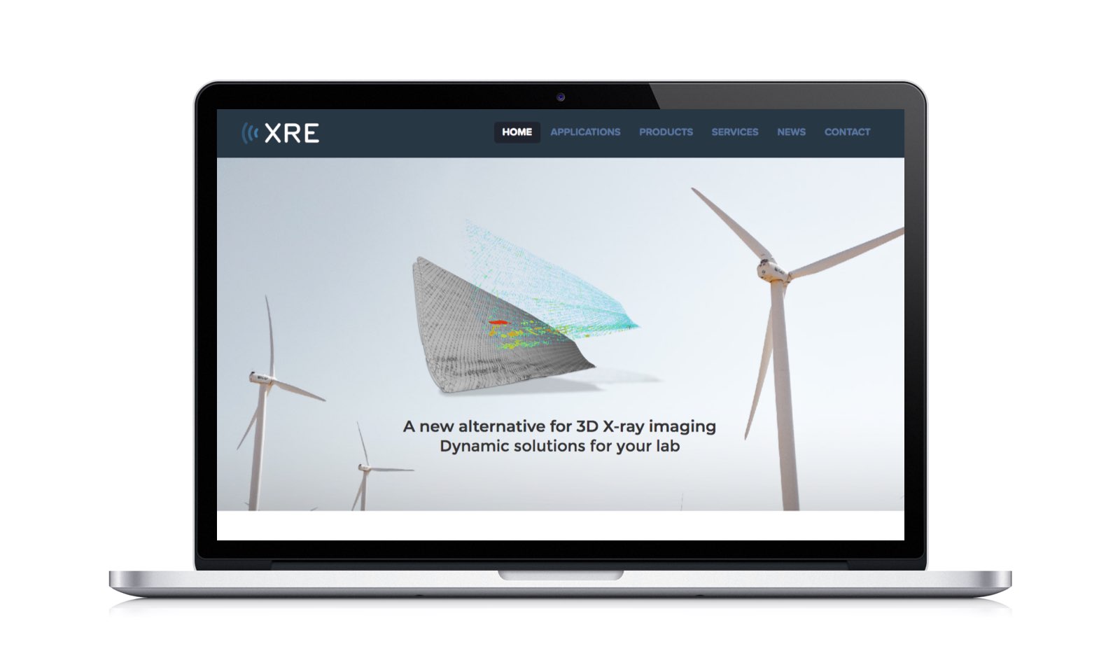 xre mockup website x ray scanners