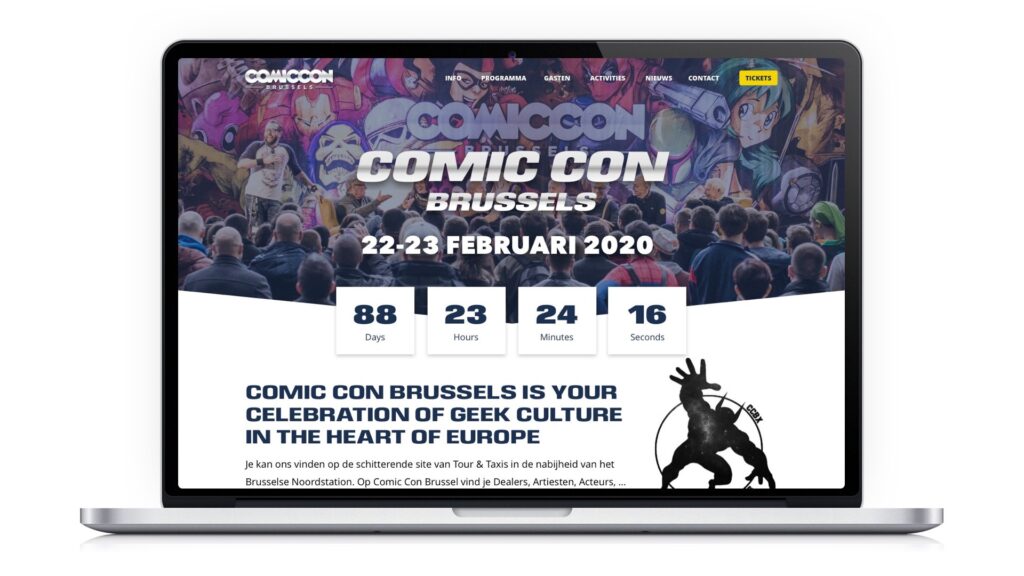 Comic Con Brussels Jaarlijkse Sci Fi beurs Portfolio ESKIDOOS