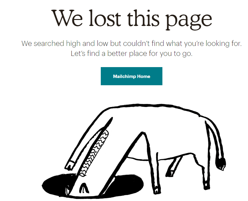 404 pagina mailchimp